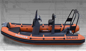 GALAXY PILOT is a mid-size professional rigid inflatable boat (RIB), 450 cm (14’9”) long, one of the smallest and lightest in the GALAXY product range.