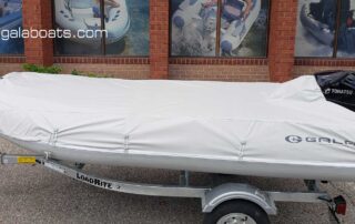 GALA 9’10” long, inflatable boat Atlantis A300D with overall cover.