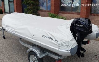 GALA 9’10” long, inflatable boat Atlantis A300D with overall cover.